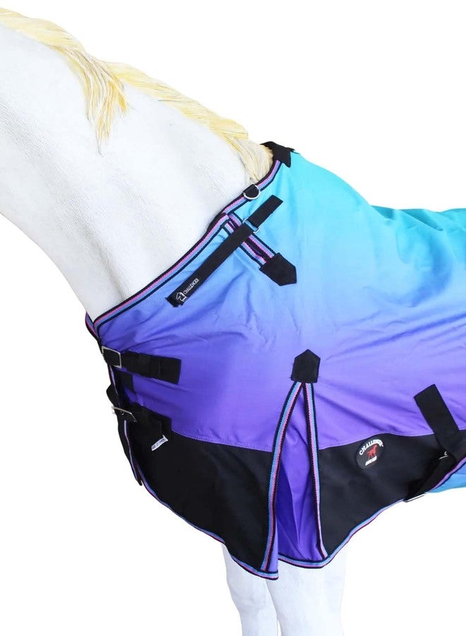 تشالنجر غطاء شتوي للخيول، 84 بوصة، 1200D، مبطن بصوف متوسط الوزن، حزام بطن، 394LG - Image 2